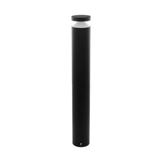 Loops IP44 Outdoor Bollard Light Black Cast Aluminium 11W Built in LED Lamp Post