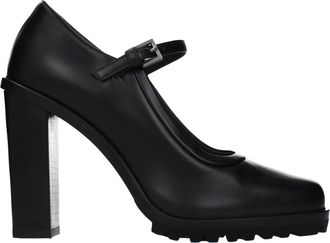 Max Mara Black Leather High Heel Womens Pumps