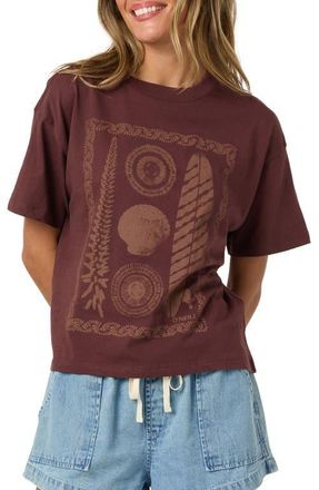 O'Neill Calico Graphic Easy T-Shirt in Chocolate at Nordstrom, Size Xx-Large