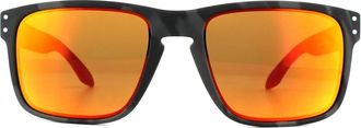 Oakley Rectangle Black Camo Prizm Ruby Holbrook Sunglasses
