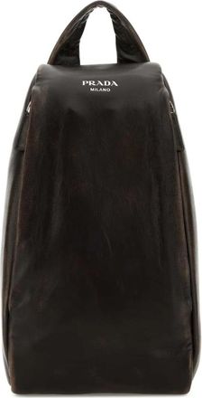 Prada Dark Brown Nappa Leather Backpack