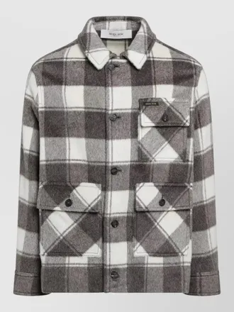 Golden Goose mohair virgin wool shirt jacket