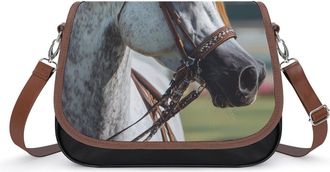 Generic An Arabian Horse Small Womens Crossbody Bags Shoulder Handbag with Adjustable Strap for Travel