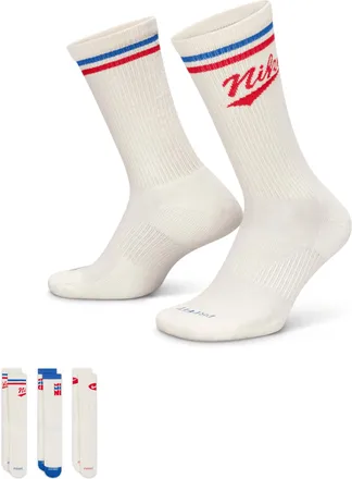 Nike Unisex Everyday Plus Crew Socks (3 Pair) in Multicolor | HJ9336-901