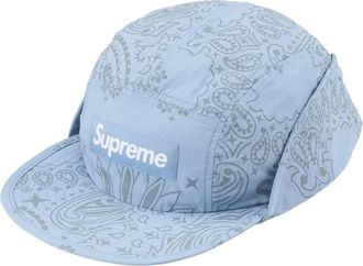 SUPREME SS26 Reflective Bandana Sunshield Camp Cap Light Blue SUP-SS26-1048-BLUS