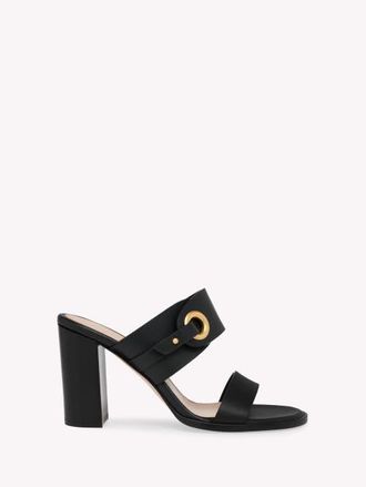 Gianvito Rossi Granada Mule in Black Calf Leather at Nordstrom, Size 37.5