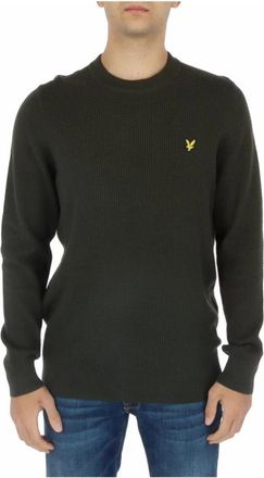 Lyle & Scott Truien - Heren - Ronde hals truien - Groen - 2XL - Truien & Vesten