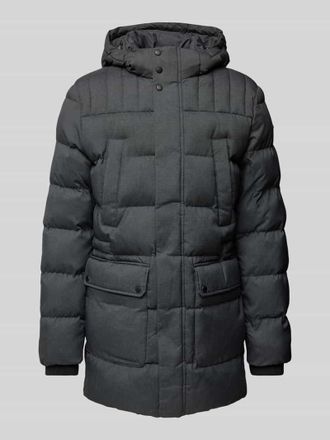 Geox Steppjacke mit Stehkragen in Mittelgrau, Gr&ouml;&szlig;e 56