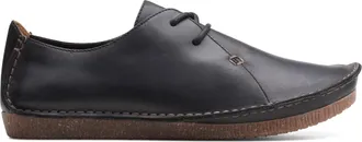 Clarks Janey Mae Black Leather