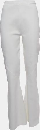 Dion Lee White Knit Wide Leg Trousers