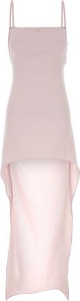Courr&egrave;ges Pastel Pink Crepe Dress