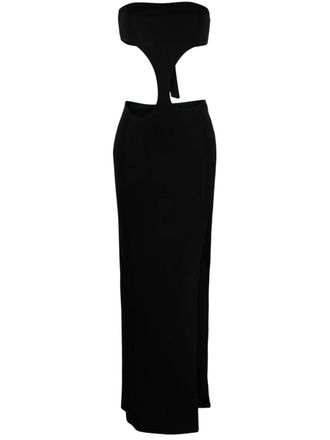 Louisa Ballou Abito con dettaglio cut-out Carve - Nero