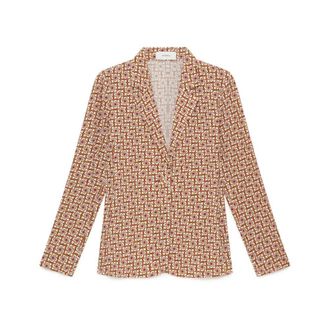 Maliparmi Blazers, female, Brown, Size: XL Mini Moulin&eacute; Jacket