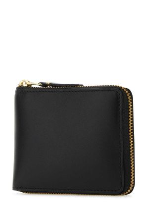 Comme Des Gar&ccedil;ons Unisex Black Leather Wallet Exterior: Portafogli