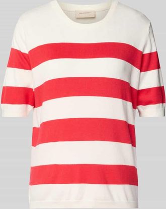 Freequent Strickpullover mit gerippten Abschlüssen Modell Pixie in Rot, Größe XS