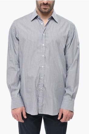 Etro Striped Cotton Poplin Shirt size 42