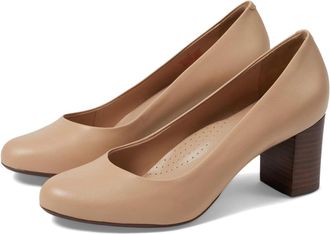 Marc Joseph New York Midtown Pumps Womens Nude Leather Block Heel ZOGG3536