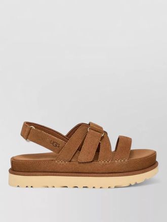 UGG goldenstar flat slingback suede sandals