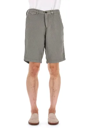 Myths Woven Cotton-Linen Bermuda