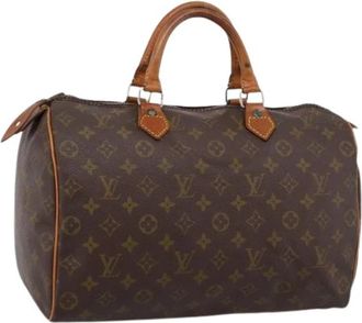 Louis Vuitton Pre-owned Speedy 35 Hand Bag - Dames - Vintage Handtas - Bruin - ONE Size - Leer - Vintage
