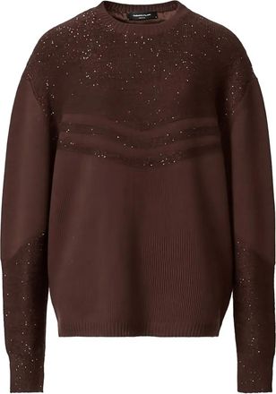 Fabiana Filippi Maglione con paillettes - Marrone