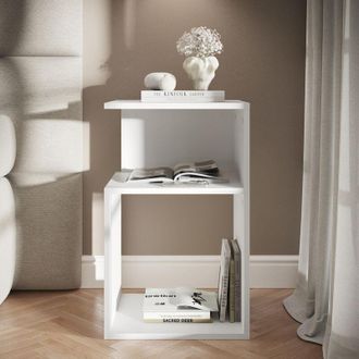 Vicco Comodino Elios, Bianco, Set di 2, Vicco