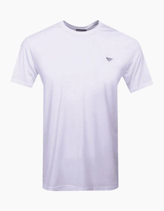 Emporio Armani Mens Slim Fit White T-Shirt - Size: 42