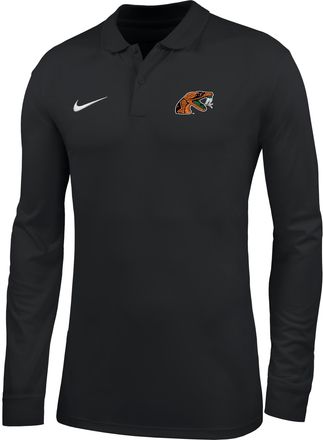 Nike Mens College (Florida A&M University) Dri-FIT Long-Sleeve Polo in Black | ZM04PYFAMU26-BLK