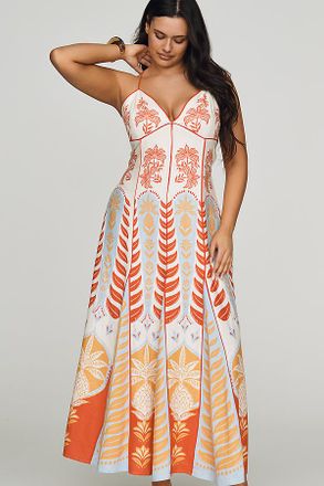 Farm Rio Anthropologie x Farm Rio Sleeveless V-Neck A-Line Maxi Dress