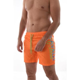 Cavalli Oranje Logo Zwembroek - Heren - Badkleding - Oranje - Maat: M Poliester