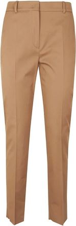 Max Mara Dames, Broeken, Bruin, Maat: XS Katoen