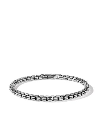 David Yurman Bracciale a catena Double Box in argento sterling (4mm)