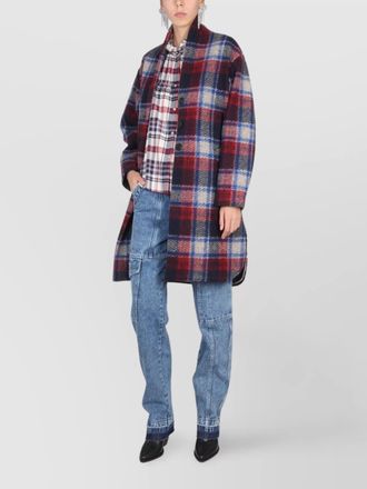 Isabel Marant gabriel coat plaid side pockets