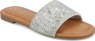 Journee Collection Women & apos;s Maria Beaded Flat Slide