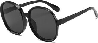 Generic Mens And Womens Large Frame Sunglasses Commuter Outdoor Vacation Sun Glasses(Black)