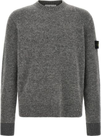 Stone Island Grey Crew Neck Sweater