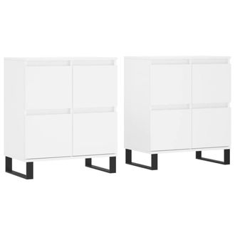 Berkfield Home Sideboards 2 pcs White Engineered Wood