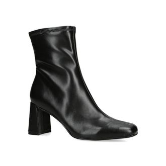 Steve Madden Womens Leather Hurst Black Boots - Size UK 7