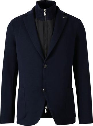 Gran Sasso Blazer con zip - Blu