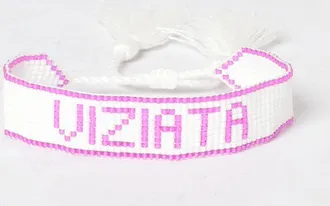MC2 Saint Barth Bracciale da bambino con perline, nappe e slogan