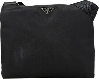Prada Pre-owned Cross Body Bags, female, Black, Size: ONE SIZE Pre-owned Nylon crossbody-bags