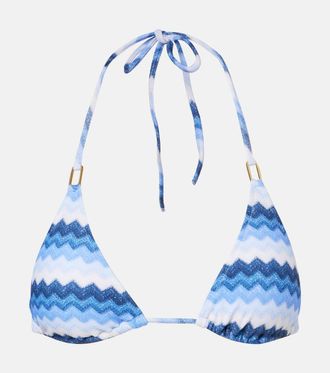 Melissa Odabash Cancun chevron bikini top