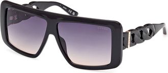 Guess GU00109 01B Womens Sunglasses Black Size 60