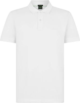 HUGO BOSS Pique Cotton Polo - male - Boss - Polo Shirts - White - 2XL - Tops