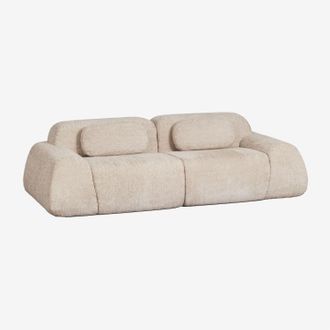 Sklum Sof&aacute; Modular De 2 Piezas En Chenilla Envasado Al Vac&iacute;o Merida Sklum