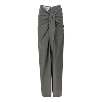 Giuseppe Di Morabito Maxi Skirts, female, Gray, XS, Wide Straight Trousers