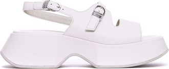 Vic Mati&eacute; 60mm leather sandals - White