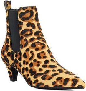Dune London Obvious Genuine Calf Hair Pointed Toe Chelsea Boot in Leopard Calf Hair at Nordstrom Rack, Size 10Us / 40Eu