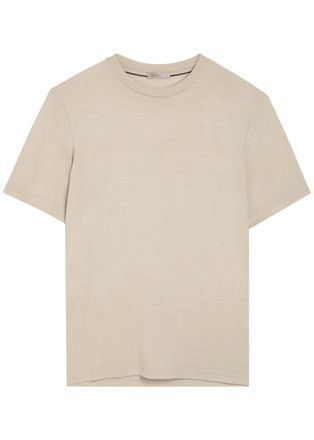 Herno Wool-jersey T-shirt - Ecru - Xxl
