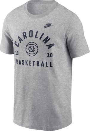 Nike North Carolina Legacy Basketball Arch Nike Mens College T-Shirt in Grey | N19906GNCV-RG7